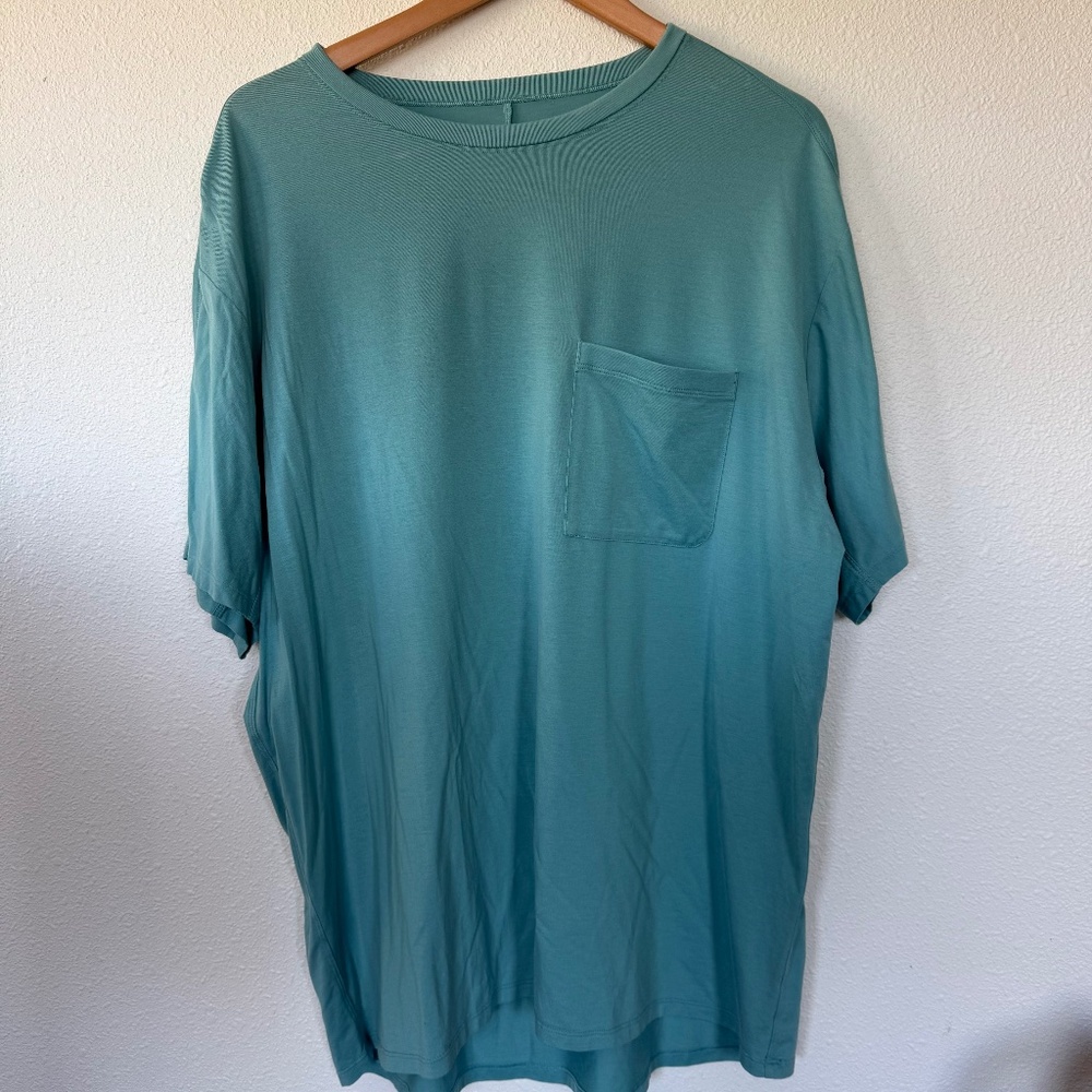lululemon Oversized Pocket Tee Green Seafoam Teal Mens Size XL